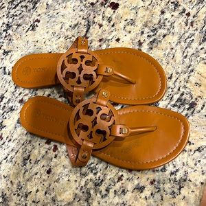 Size 9.5 Tory Burch sandals brown